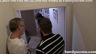 Yo, family breaks in virgin son at the bar!