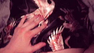 horny stepmother and stepson share bed with riding orgasm