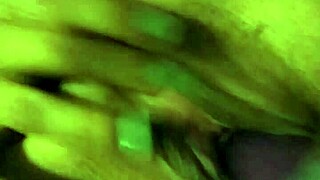 Latina amateur squirts hard with big dildo in close-up solo play