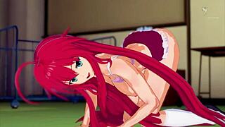 Rias learns fucking like a pornstar