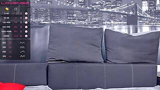 hot sexy milf rides dildo with big tits bouncing