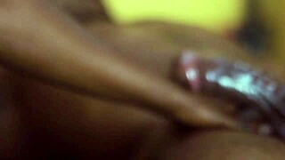 banging the horny ebony milf bent over in doggystyle training