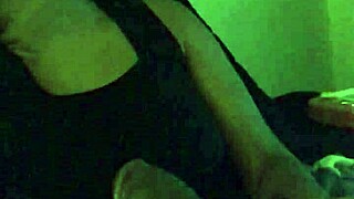 ebony girl gives sloppy head in the bedroom