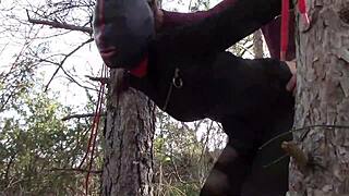 Tied Up Latina Teen In Boots Gets Rough Public Fuck!