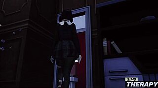 Gothic Babysitter Sneaks a Hard Fuck with Big Brother