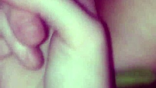 She is fingering her wet pussy while I fill her with gigantic dildo, so tight!