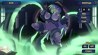 Spunkstock music festival - babe with silver hair has sex while doing an anime cosplay hentai sex game - part 4