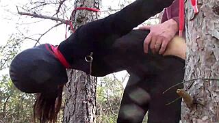 Tied Up Latina Teen In Boots Gets Rough Public Fuck!