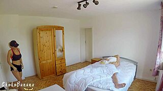 Stepsister smothers big cock after workout!