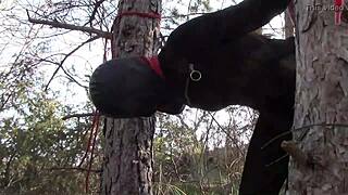 Tied Up Latina Teen In Boots Gets Rough Public Fuck!