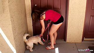 Wow! Can you believe this real sex tape with cute 18yr redhead riding her hung boyfriend?