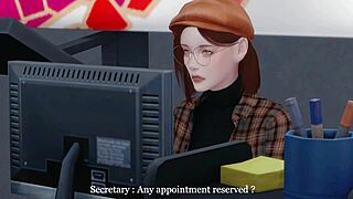 my boss screws my wife in office while husband works downstairs in sims 4