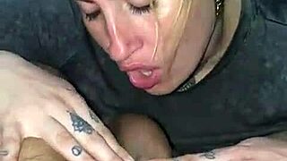 is that big butt slut bent over for a doggystyle blowjob?