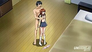 yo, watch this tight anime step sister take big cock!