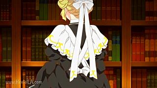 Wow, Busty Blonde Maid In Hentai Action!