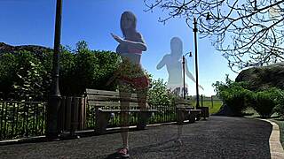 Why can't John stop staring at Katia's big boobs during training?