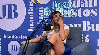 Shaira Psychosex Stunned by Dream BBC on Juan Bustos Podcast with Ball Licking Action.