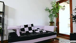 arab milf cali lee got so horny she gave stepson alex jett a deepthroat blowjob and swallowed everything!