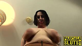 anally slammed mature slut c gets slapped by master in stockings