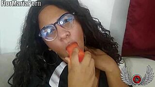 Penelope Olsen squirts with toy orgasm!