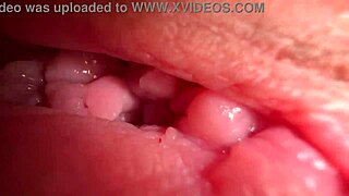 Hot close-up of a real teen orgasm during pussy masturbation.