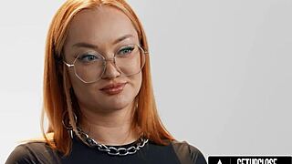 Watch a detailed close-up of redhead PAWG Emma Magnolia masturbating to orgasm in this full solo scene.