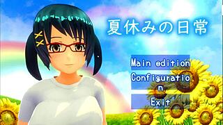 Hey, this cute girl got worked over a bit in her summer vacation homework, you know?