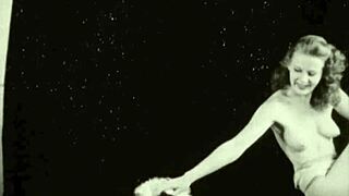 Vintage Taboo Pussy Play with Hairy Outdoor Action