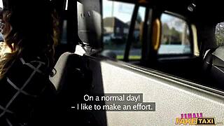 female fake taxi driver, your fat cock is stretching my pussy in this uk taxi!