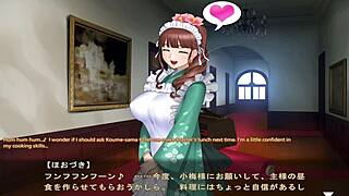 maid-san to boin game hozuki scene 4 english with big tits cosplay