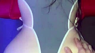 Wife in doggystyle cuckold with old man bent over