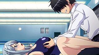 Gakuen de Jikan Yo Tomare erotic anime scenes part 2