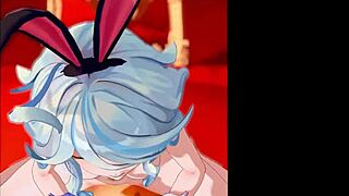 genshin furina motion damage voice in wild hentai action