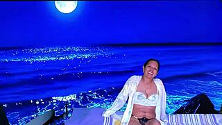 Bold Striptease And Handjob With Agarabas On Caribbean Beach