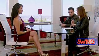 These spoiled swinger chicks are moaning so loud during their group sex fun