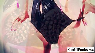 kendall karson teases with fetish tits and pussy