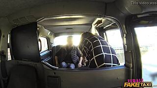 female fake taxi driver, your fat cock is stretching my pussy in this uk taxi!