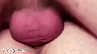 Horny hairy boy says 'breed my asspussy' in closeup gay anal.