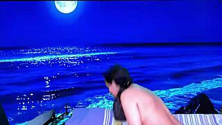 Bold Striptease And Handjob With Agarabas On Caribbean Beach