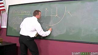 Teen Kaley Hilton with Braces Gets Pussy Pounded in Classroom?