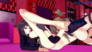 Setsuko Ohara and Chitose Kisaragi Engage in Intense Play from Super Robot Wars Z & V