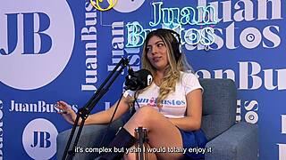 Shaira Psychosex Stunned by Dream BBC on Juan Bustos Podcast with Ball Licking Action.