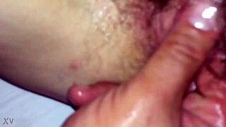 the step mom and her son explore the fat pussy together, fingering and oiling it up in a naughty game