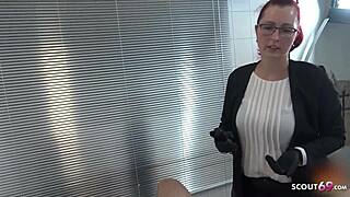 Dude, German mature step mom jerks boy next door in latex gloves! 😜