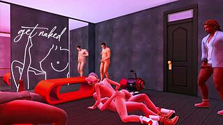 Harley Quinn enslaved by big cocks for rough anal and bukkake!