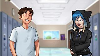 Summertime Saga 98 unfolds with wild college antics. Those animated big asses steal the show!