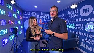 Shaira Psychosex Stunned by Dream BBC on Juan Bustos Podcast with Ball Licking Action.