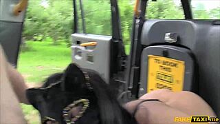 Role Play Pussy Cat Chick Banged on Back Seat