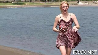 naked gal enjoys getting drilled hard in pov