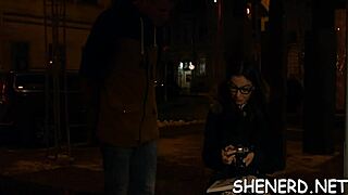 This shy nerd with glasses gets wild in a rough missionary session. Her tight body takes it all.